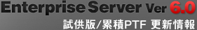 EnterpriseServer Ver6.0 試供版・累積PTF情報